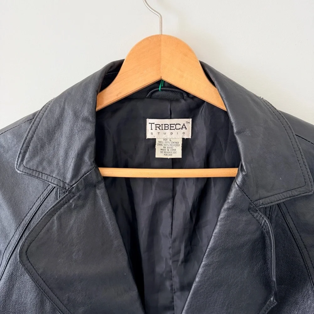 Vintage Black Leather Jacket